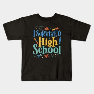 I survived high school Kids T-Shirt